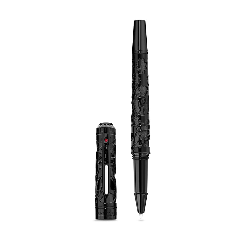 Monceau Cut-Out Design Pen IP BLACK