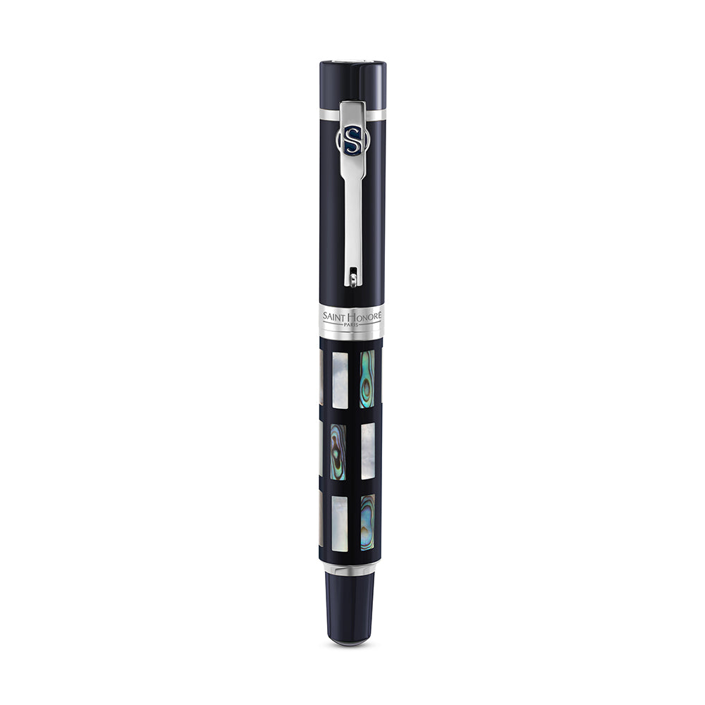 SHP Pen With Mother of Pearl & Lacquer BLUE LACQUER WITH MOTHER OF PEARL
