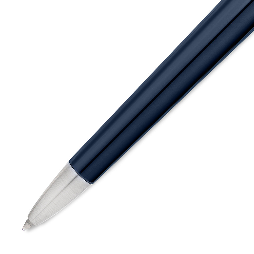 Champ De Mars Pen with Cannage Pattern STEEL & BLUE