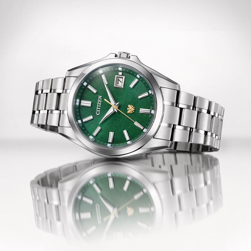 Hand-dyed Green Washi Paper Dial (Tosa washi) Super Titanium™ Limited Edition