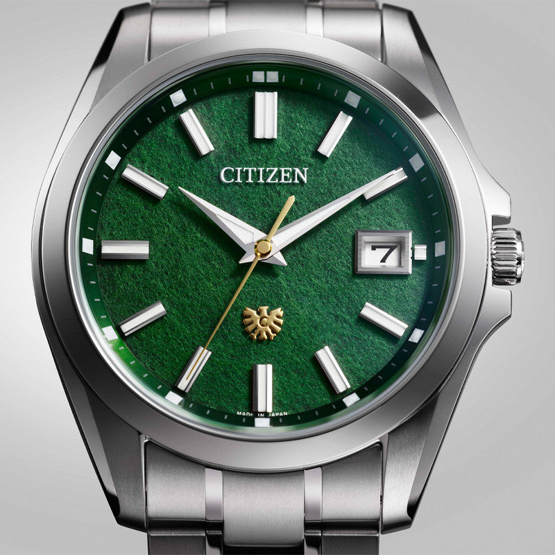 Hand-dyed Green Washi Paper Dial (Tosa washi) Super Titanium™ Limited Edition