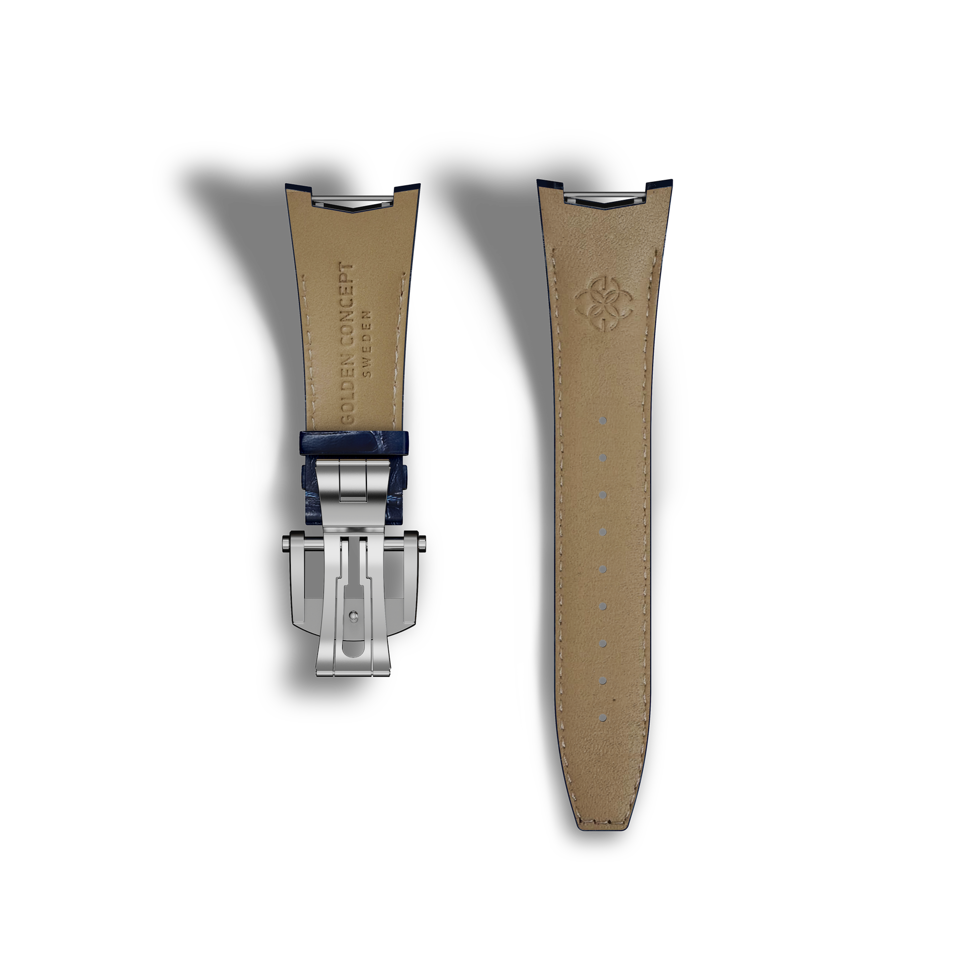 Automatic Watch Strap / Alligator - Blue