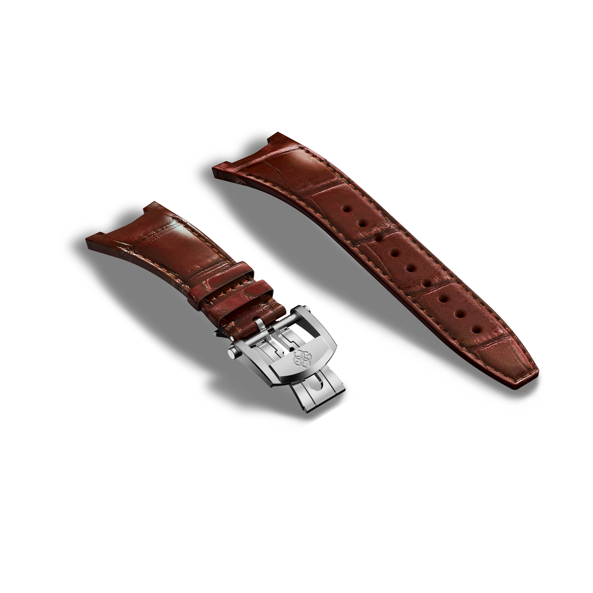 Automatic Watch Strap / Alligator - Brown