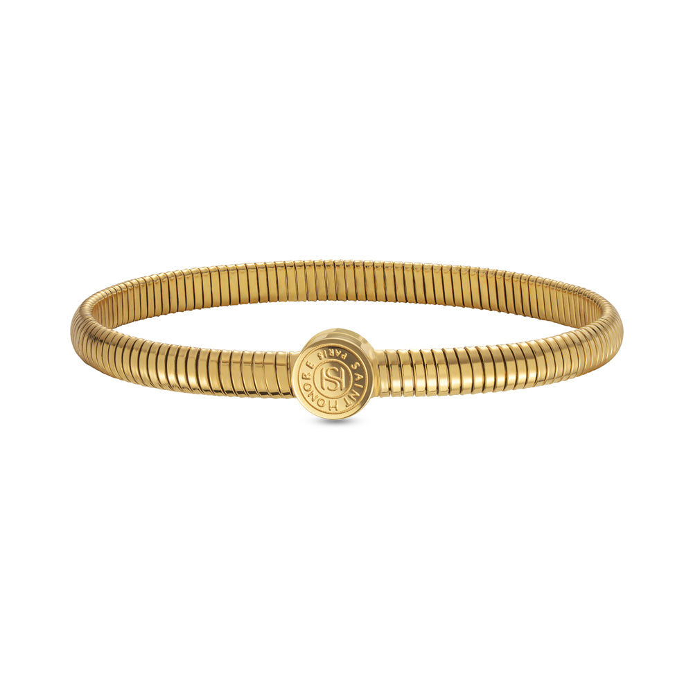 Spire Bangle With SHP Logo GOLD PLATED (OR) GOLD COLOUR