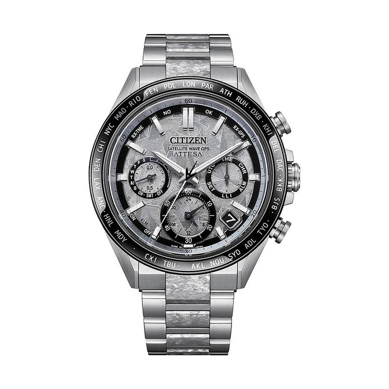 ATTESA Platinum Shine Collection Satellite Wave GPS CC4076-65A