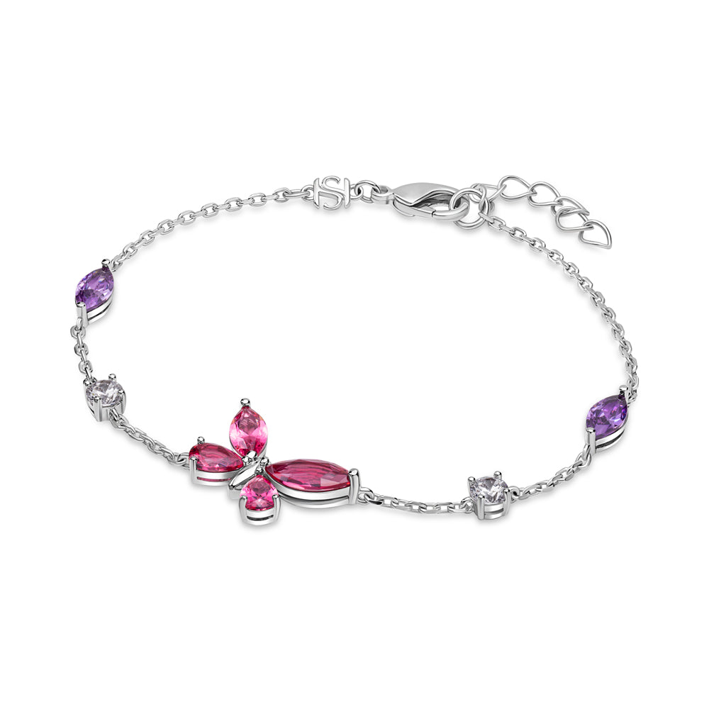 Gala Pink Crystals Jewelry Set GOLD PLATED (OR) GOLD COLOUR