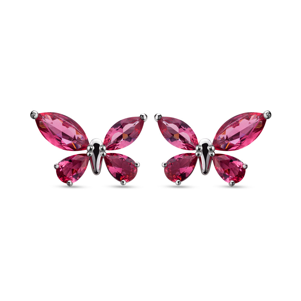 Gala Pink Crystals Jewelry Set GOLD PLATED (OR) GOLD COLOUR