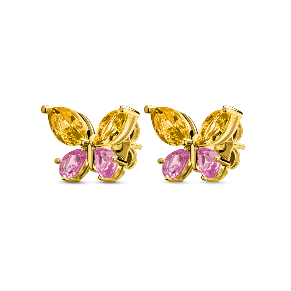 Gala Yellow Crystals Jewelry Set GOLD PLATED (OR) GOLD COLOUR
