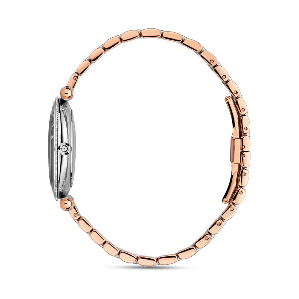 Lady Gala Black MOP Watch STAINLESS STEEL & IP ROSE GOLD PLATED / BLACK