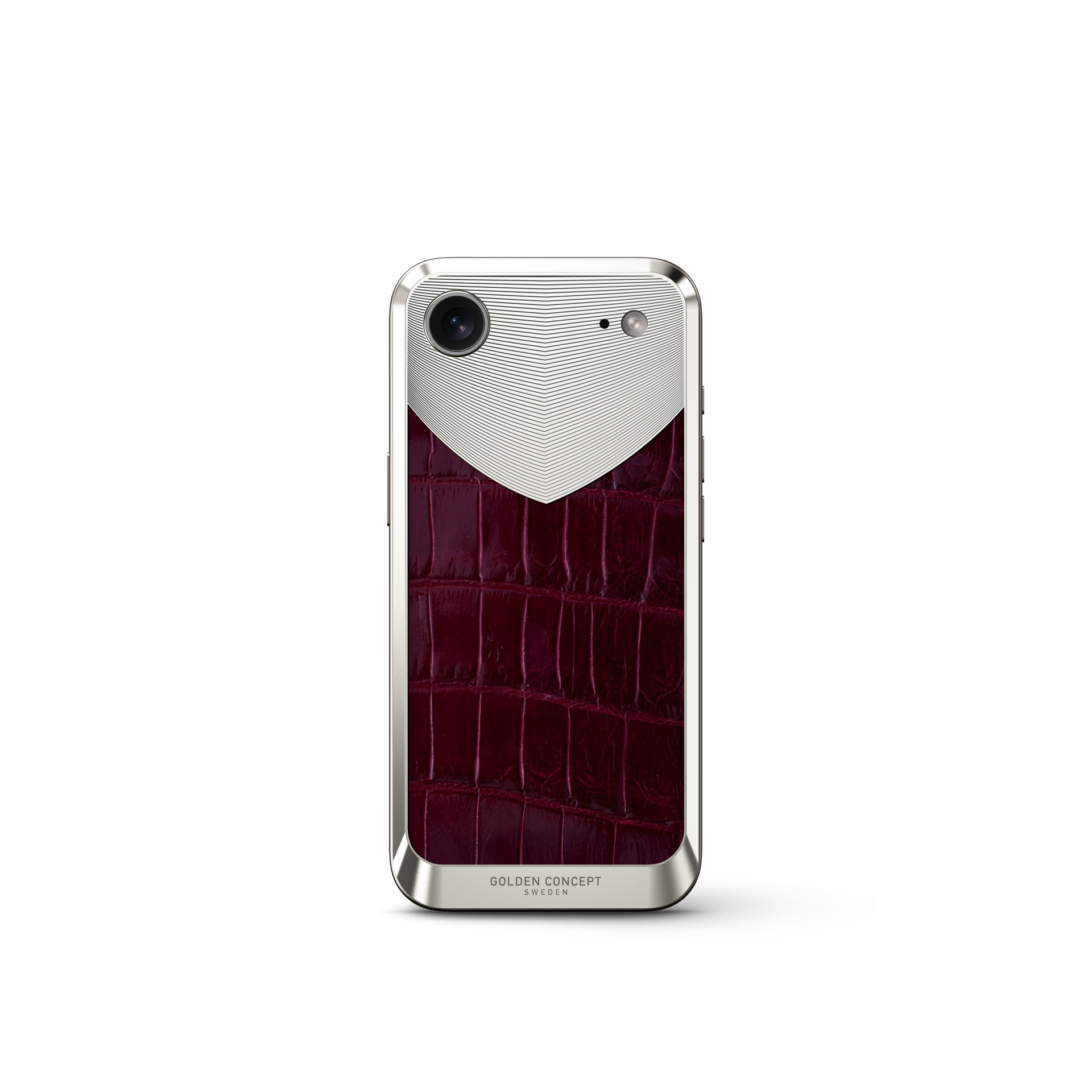 iPhone Case / RST17 - Magnetic Shield Alligator - Maroon