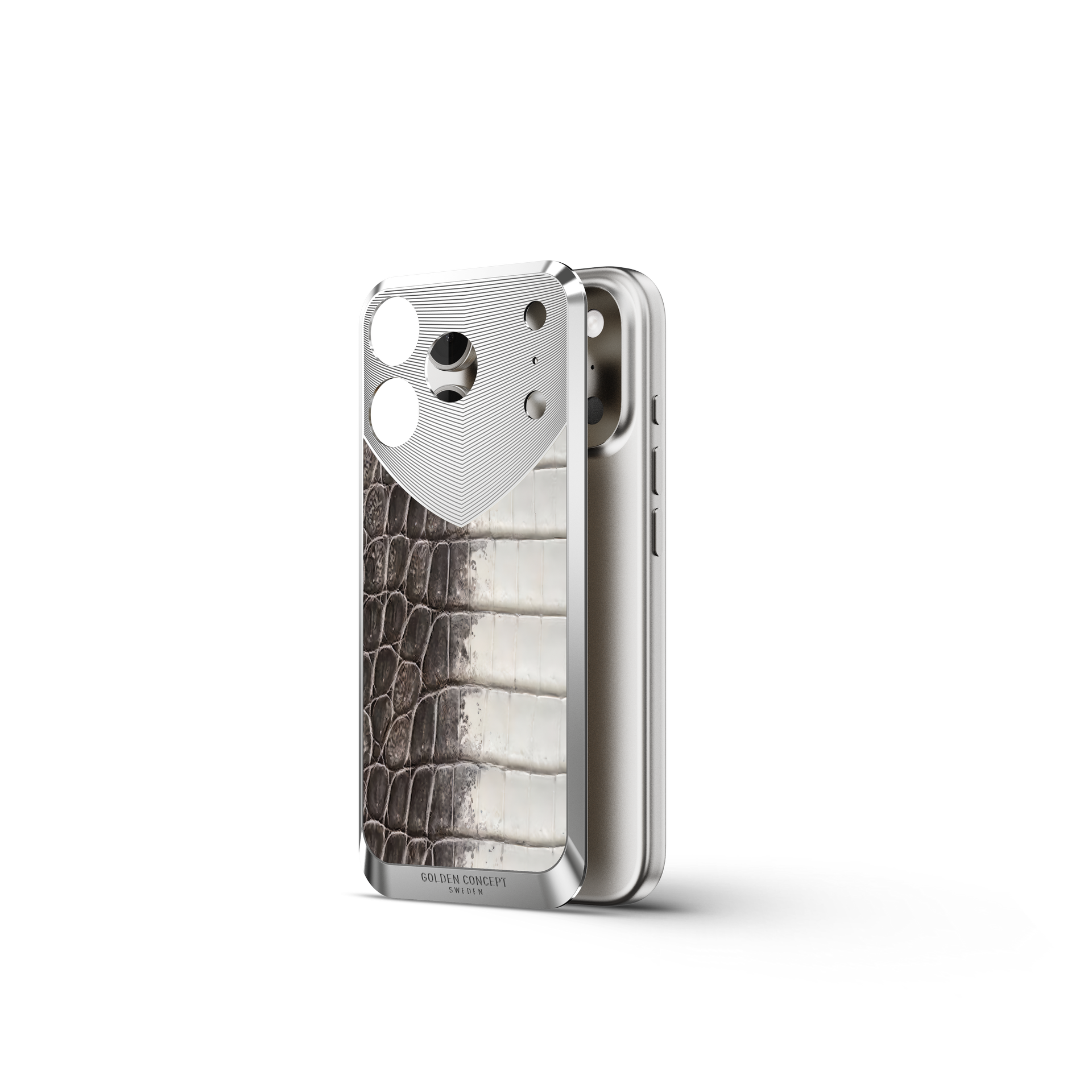 iPhone Case / RST17 - Magnetic Shield Crocodile Edition - Himalaya