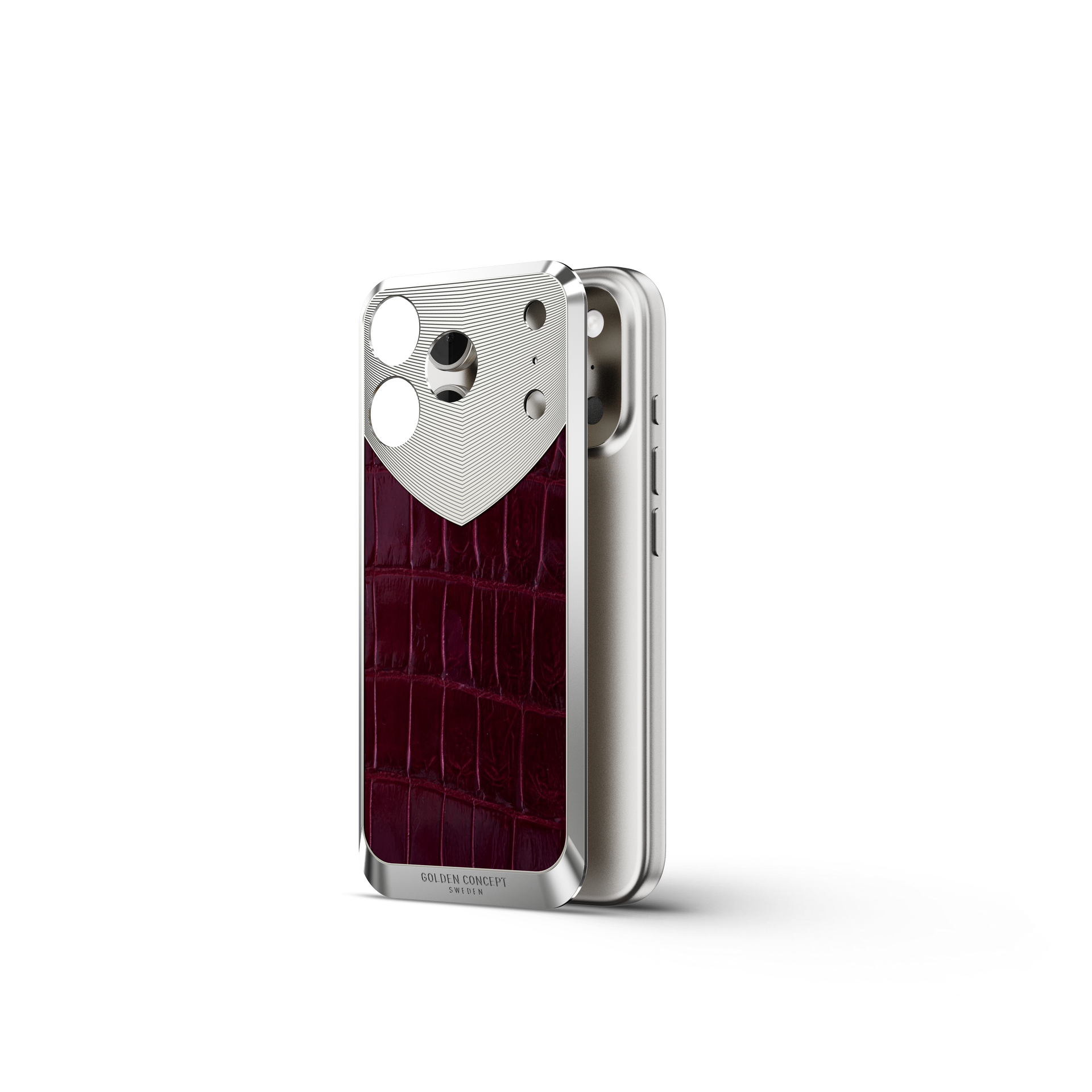 iPhone Case / RST17 - Magnetic Shield Alligator - Maroon