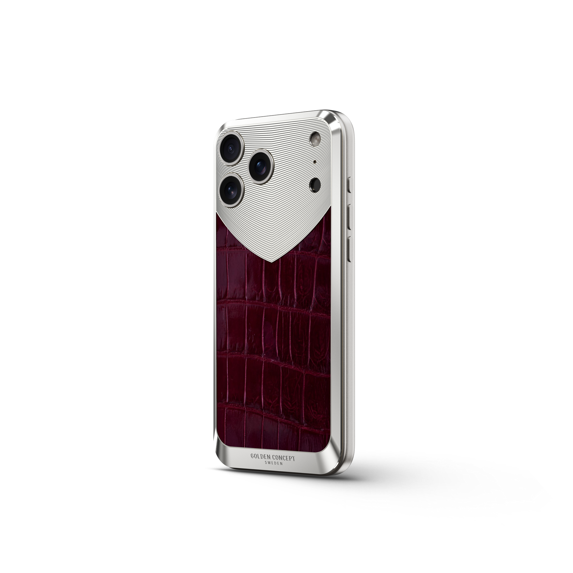 iPhone Case / RST17 - Magnetic Shield Alligator - Maroon