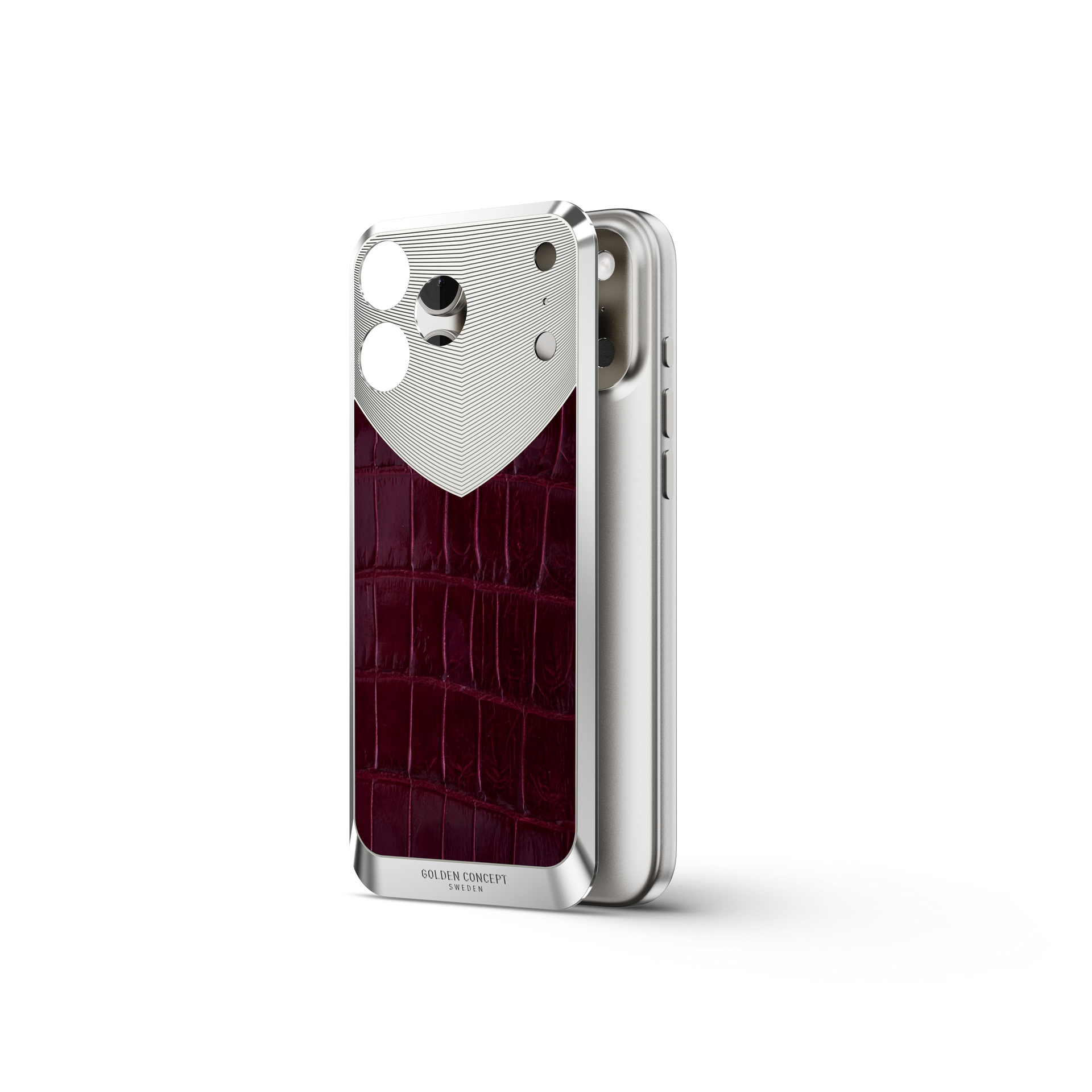 iPhone Case / RST17 - Magnetic Shield Alligator - Maroon