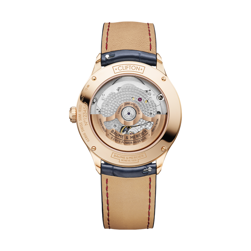 CLIFTON MENS AUTOMATIC 39 MM WATCH BOUE / GRAY