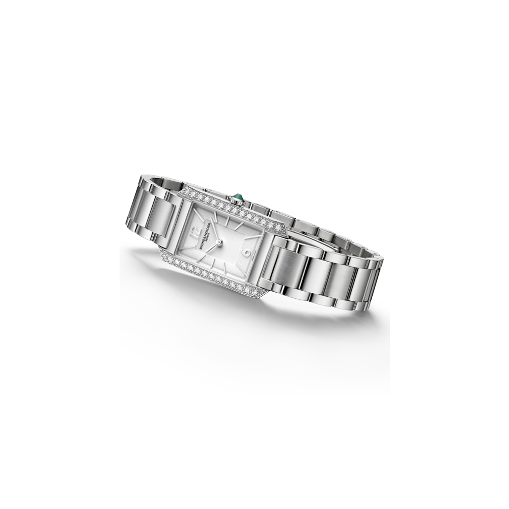 HAMPTON LADIES DIAMOND QUARTZ WATCH SILVER / SILVER