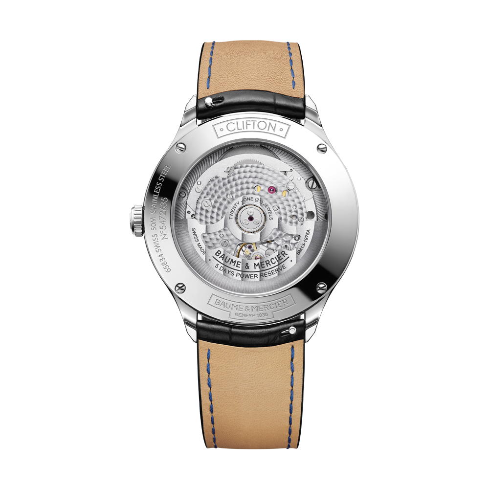 CLIFTON MENS AUTOMATIC 40 MM WATCH BLACK / BLACK