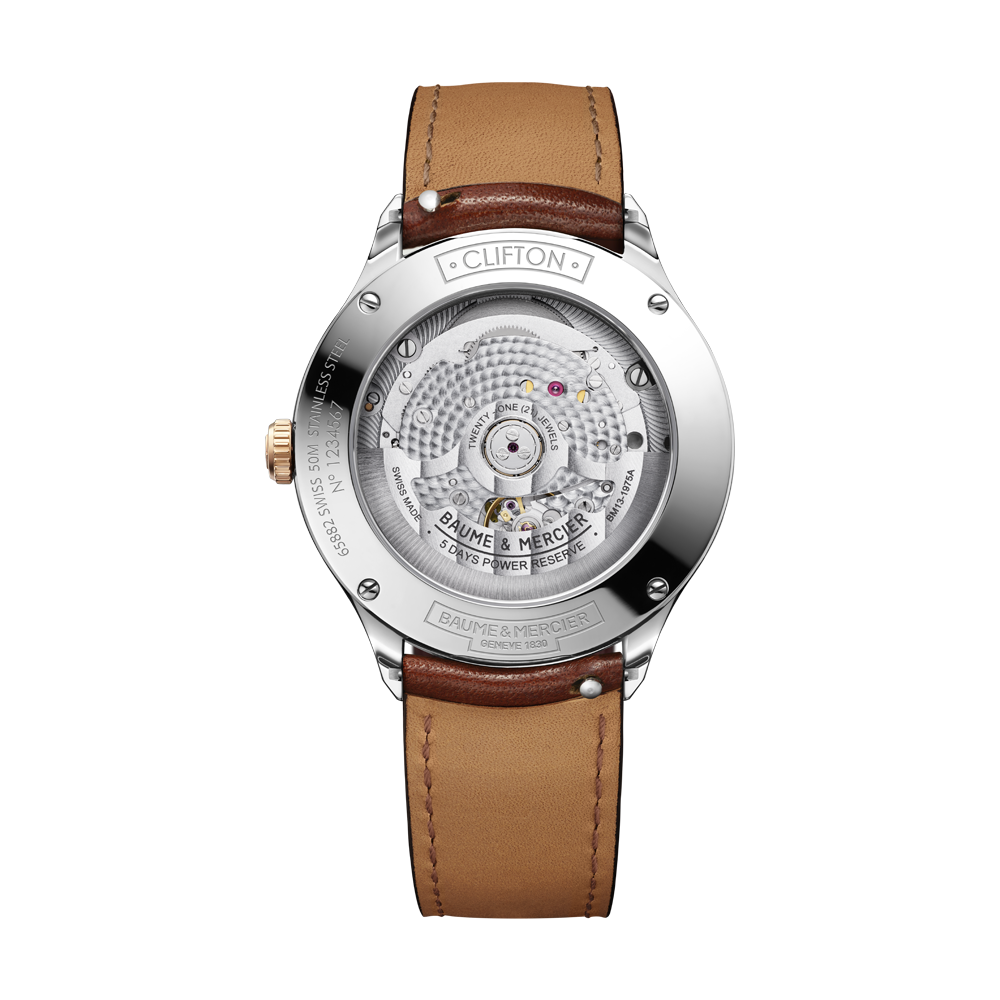 CLIFTON MENS AUTOMATIC 40 MM WATCH BROWN / BROWN