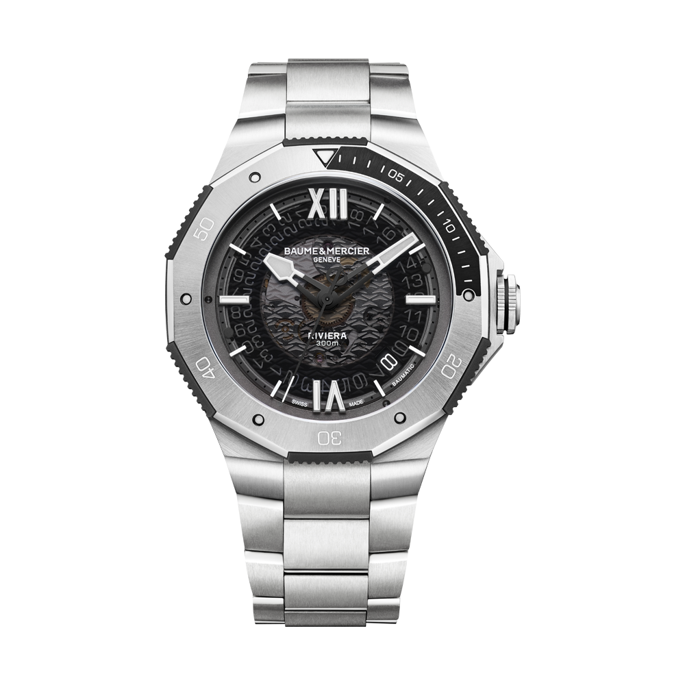 RIVIERA dodecagonal MENS AUTOMATIC 42MM WATCH SILVER / GRAY