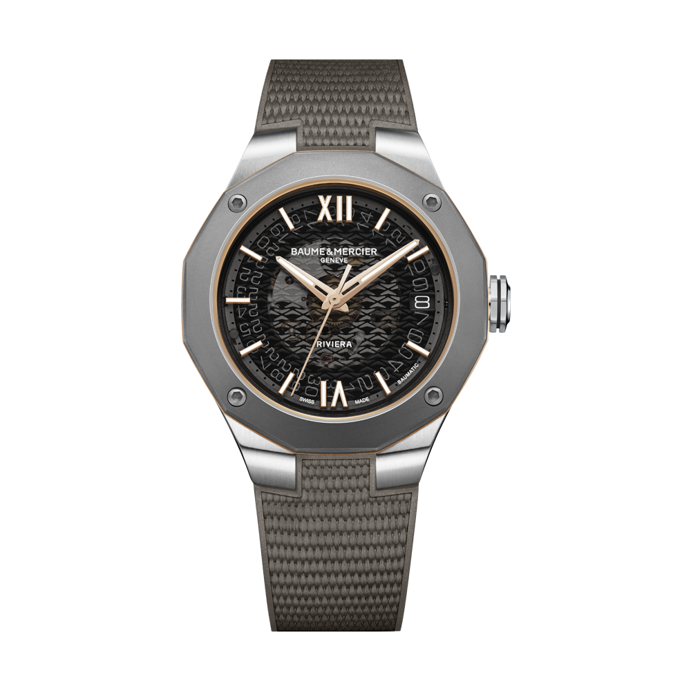 RIVIERA dodecagonal MENS AUTOMATIC WATCH GREY / GRAY