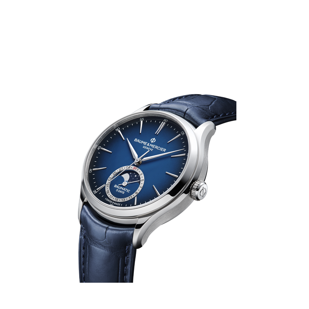 CLIFTON MENS AUTOMATIC 39 MM WATCH BLUE / BLUE