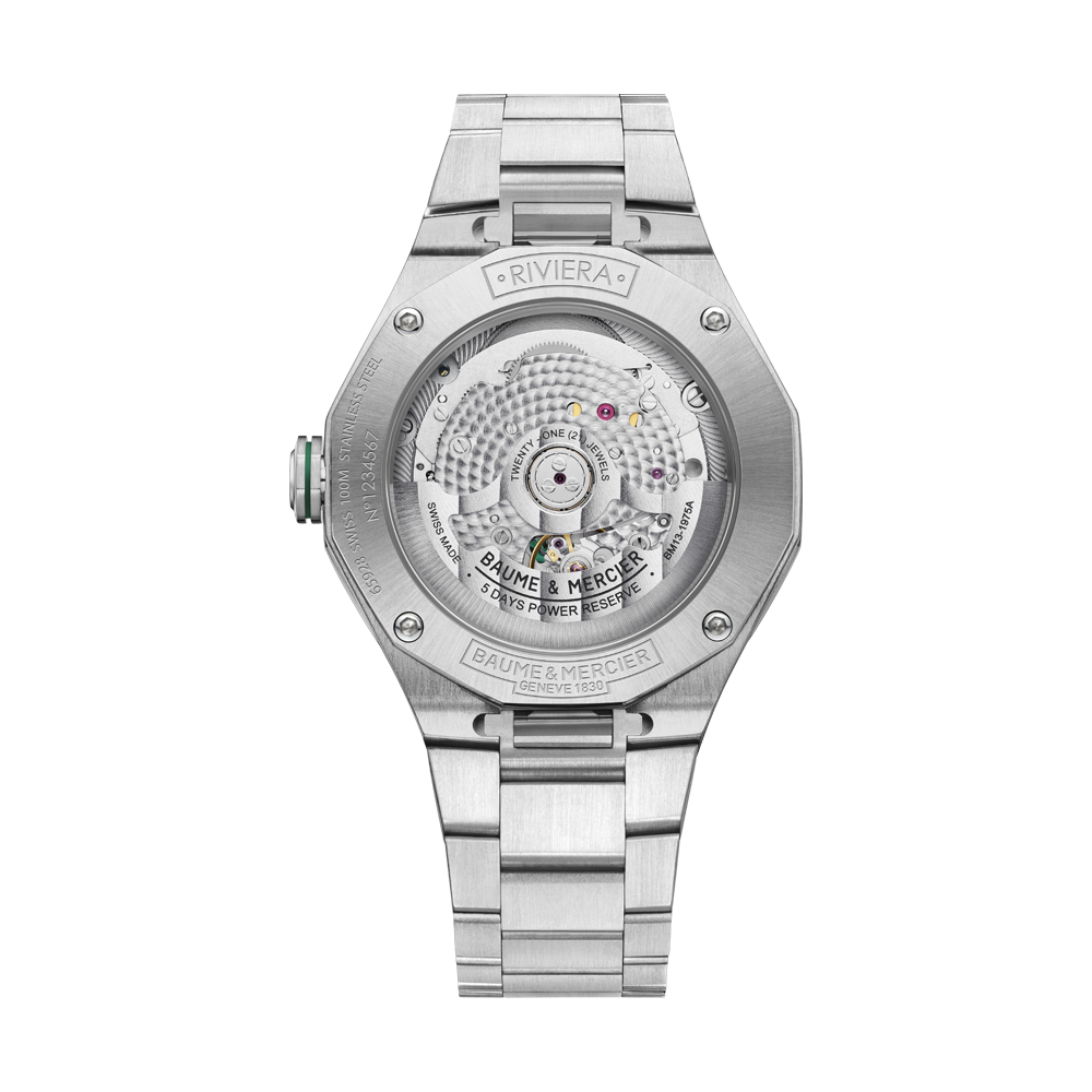 RIVIERA dodecagonal MENS AUTOMATIC WATCH SILVER / GREEN