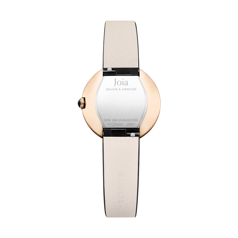 JOIA LADIES QUARTZ 28MM WATCH BLACK / WHITE