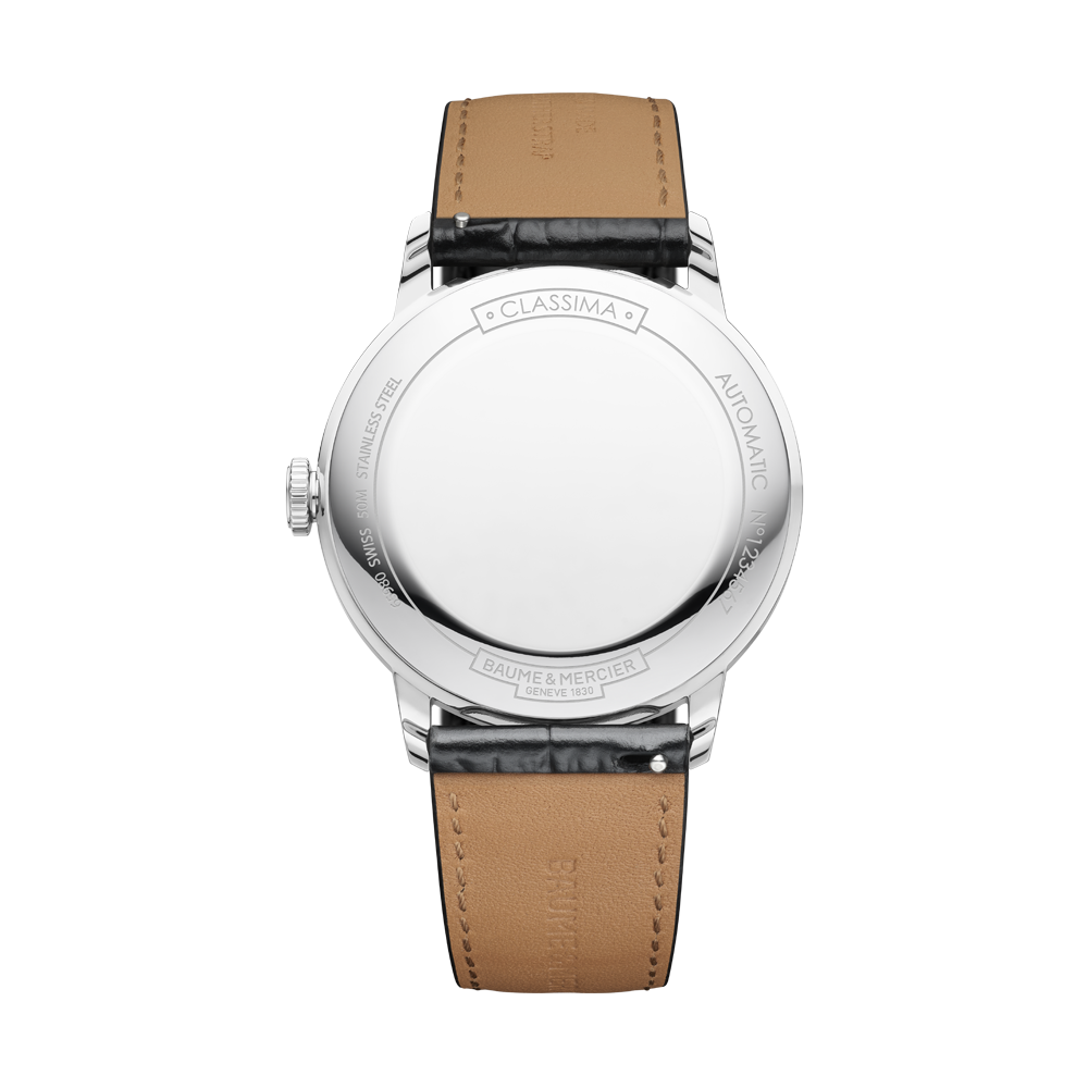 CLASSIMA MENS AUTOMATIC 40 MM WATCH BLACK / WHITE