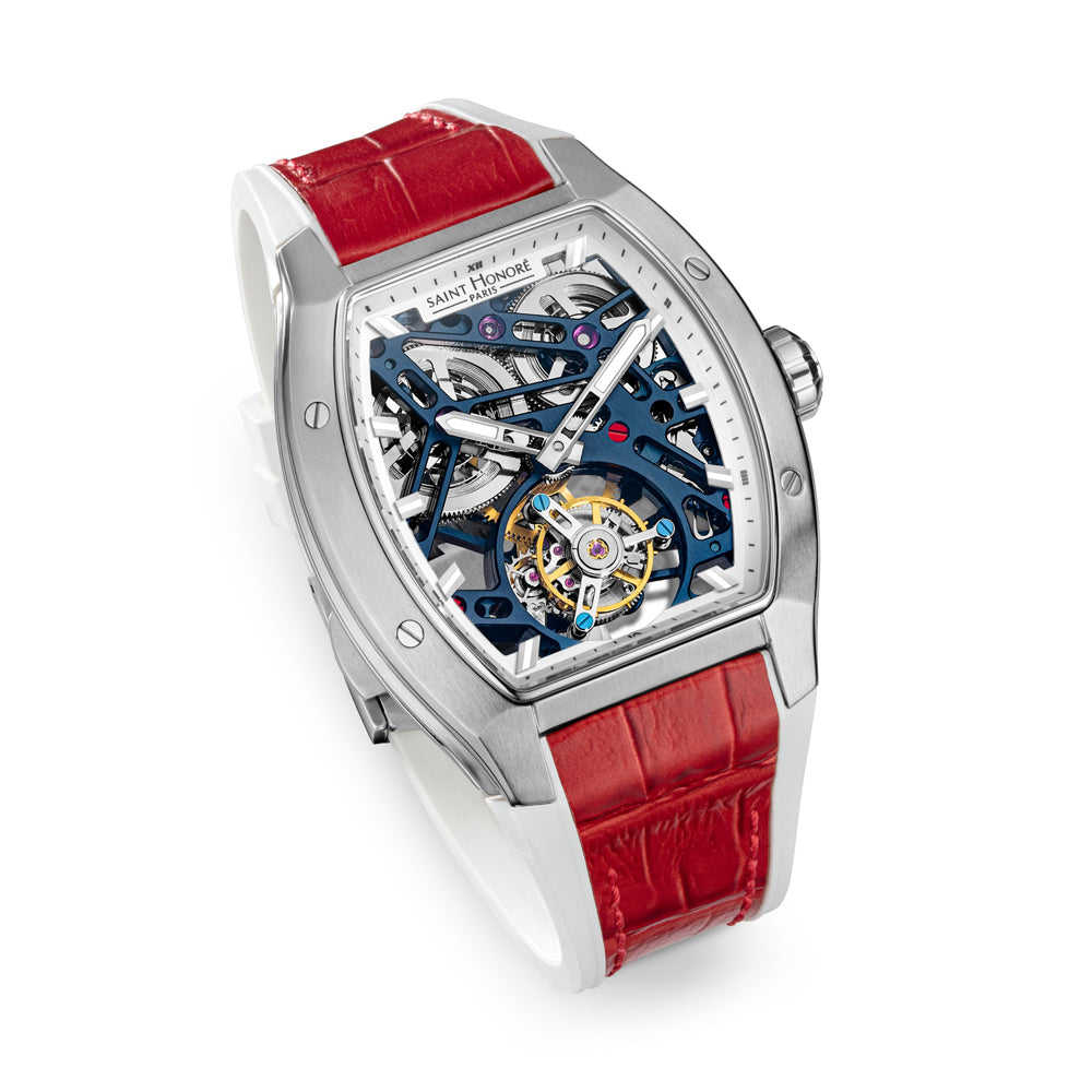 MONCEAU Tourbillion Men's Watch RED / BLUE