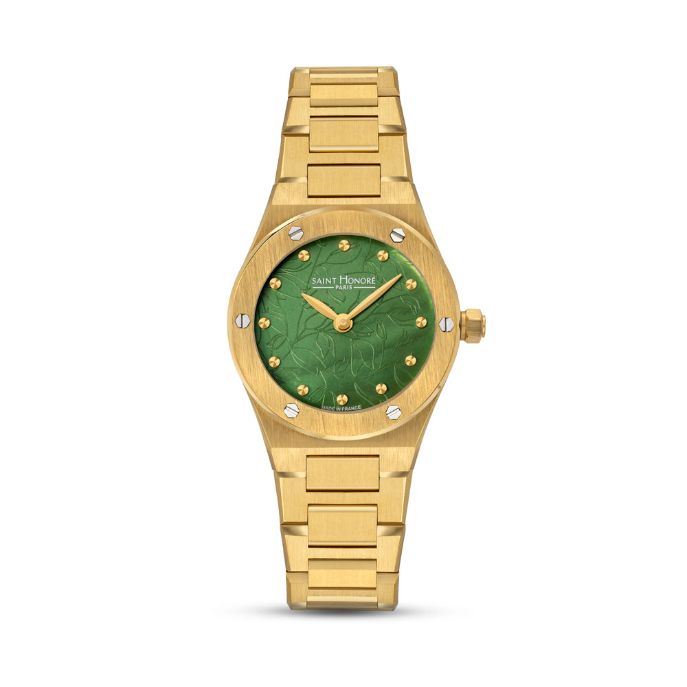 Haussman Women's Analog Watch Gold/Green