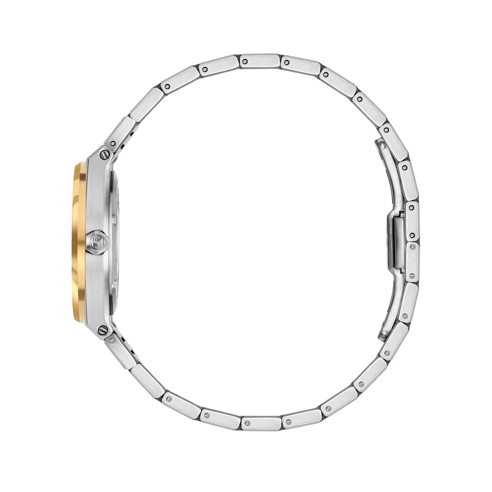 Haussman 26MM Diamond White MOP Watch STAINLESS STEEL & IP GOLD PLATED / WHITE MOP