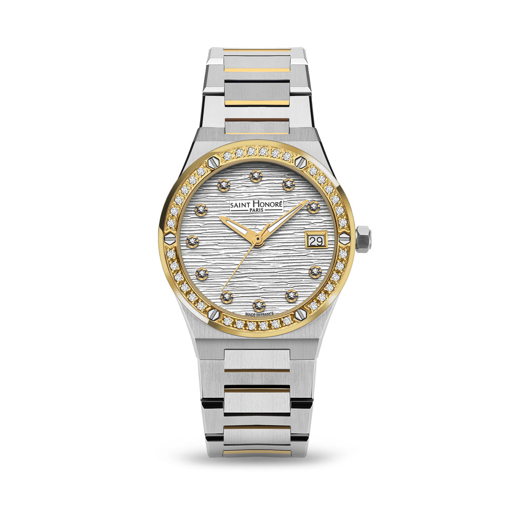 Haussman Women's Analog Watch Silver/Gold/Silver