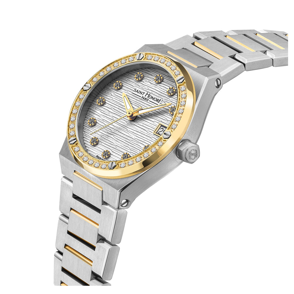 Haussman Women's Analog Watch Silver/Gold/Silver