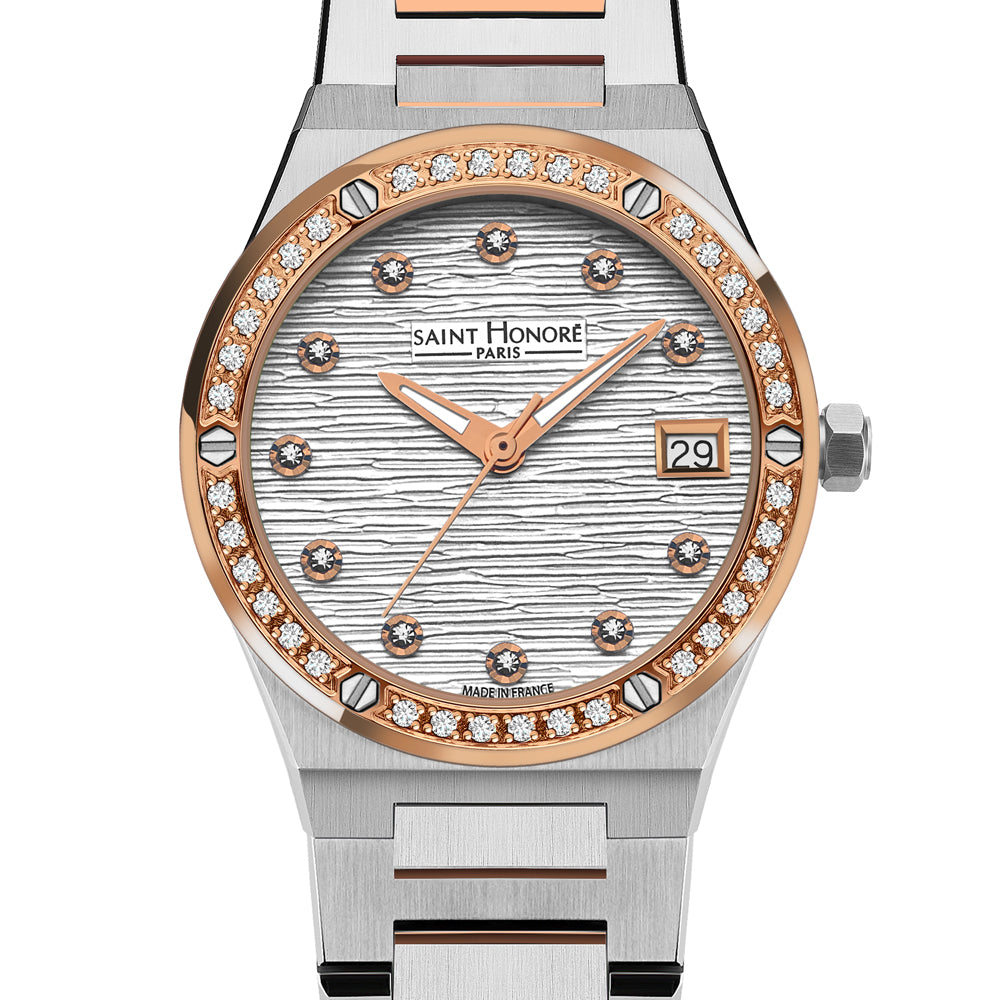 Haussman Women's Analog Watch Silver/Rose Gold/Silver