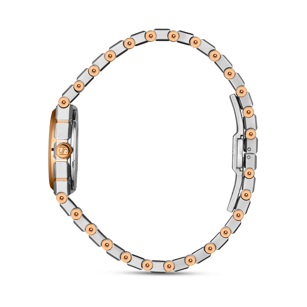 Odeon Women's Analog Watch Silver/Rose Gold