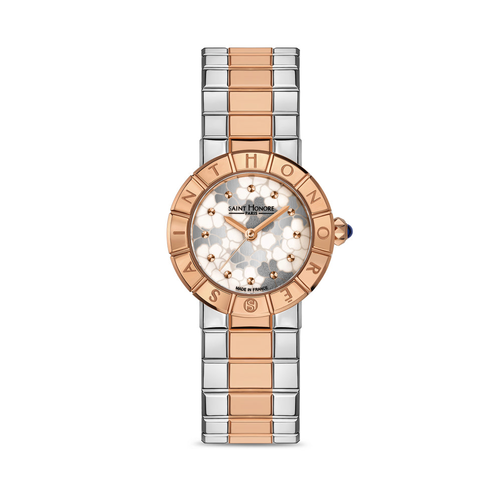 Orsay Women's Analog Watch Silver/Rose Gold/White