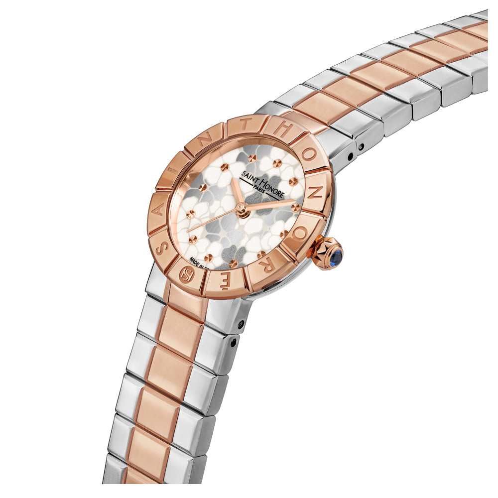 Orsay Women's Analog Watch Silver/Rose Gold/White