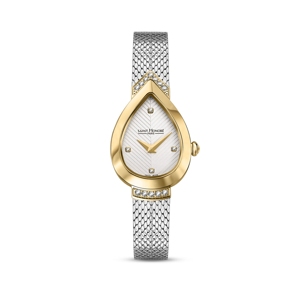 Petit Palais Diamond Watch STAINLESS STEEL / WHITE
