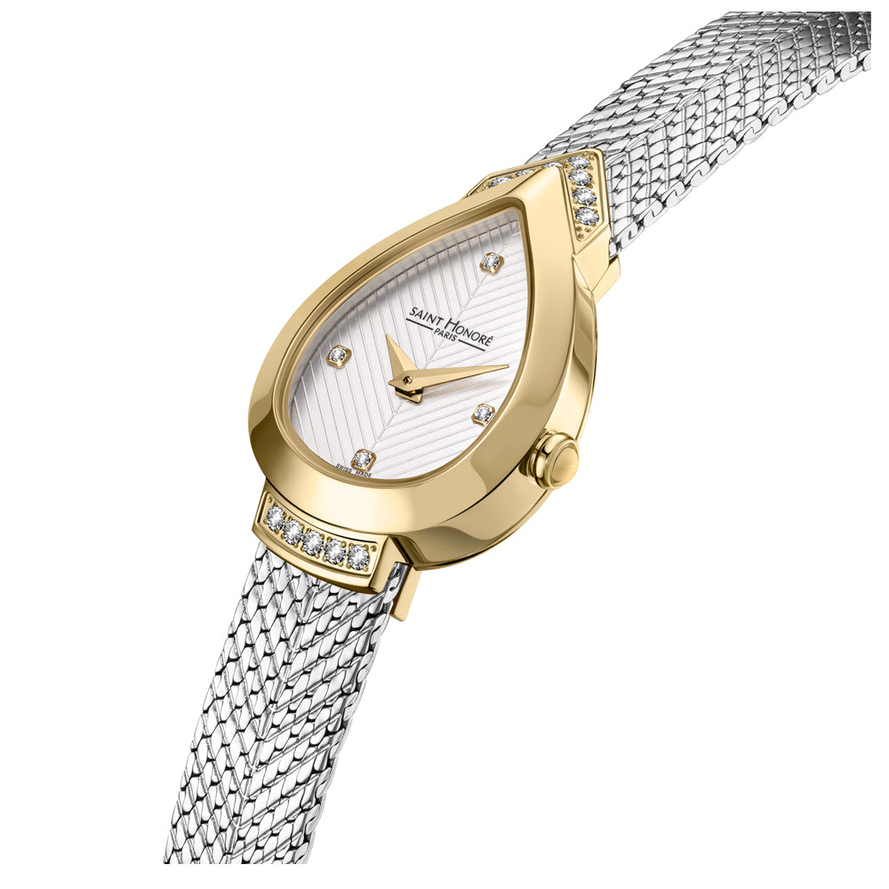 Petit Palais Diamond Watch STAINLESS STEEL / WHITE