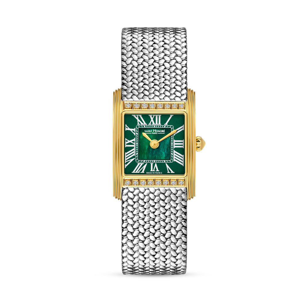 Palais Royal Mini Green Diamond Watch STAINLESS STEEL / GREEN