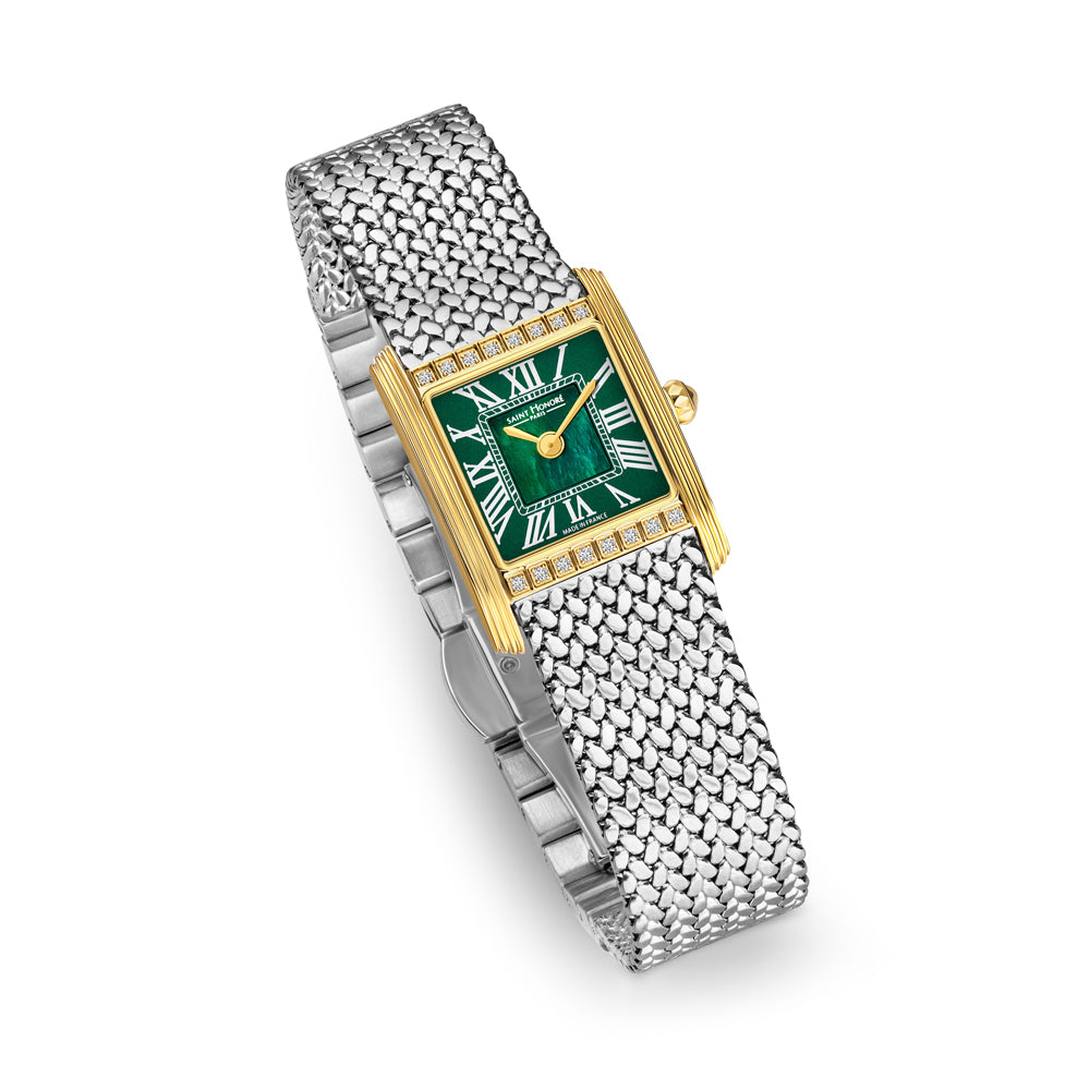 Palais Royal Mini Green Diamond Watch STAINLESS STEEL / GREEN