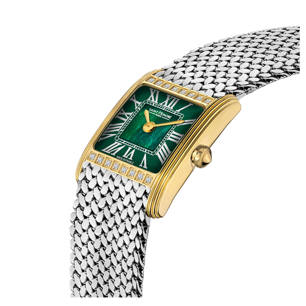 Palais Royal Mini Green Diamond Watch STAINLESS STEEL / GREEN