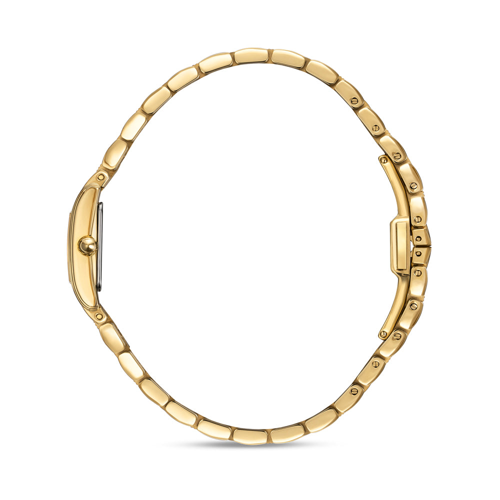 Palais Royal Mini White Diamond Watch IP GOLD PLATED / WHITE MOP