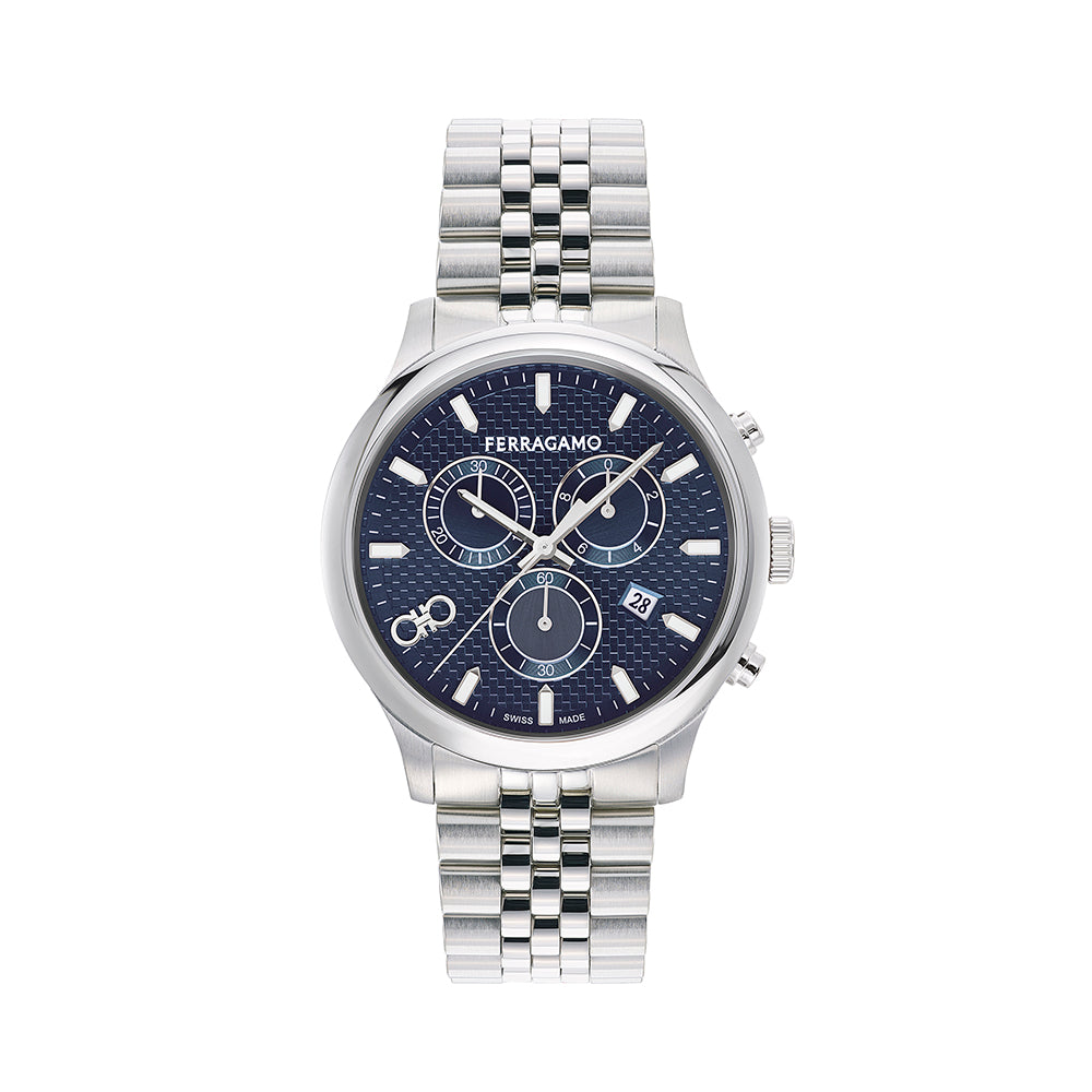 Salvatore  Ferragamo Duo Chrono Stainless Steel / Blue