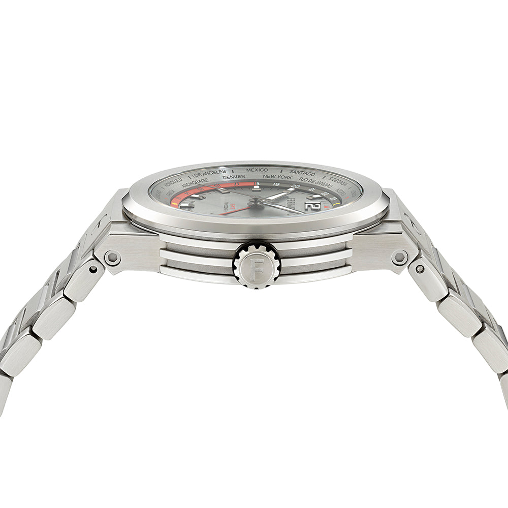 Salvatore  Ferragamo Gmt Worldtime Stainless Steel / Gray