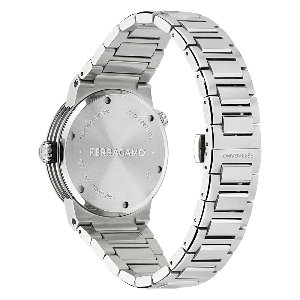 Salvatore  Ferragamo Gmt Worldtime Stainless Steel / Gray
