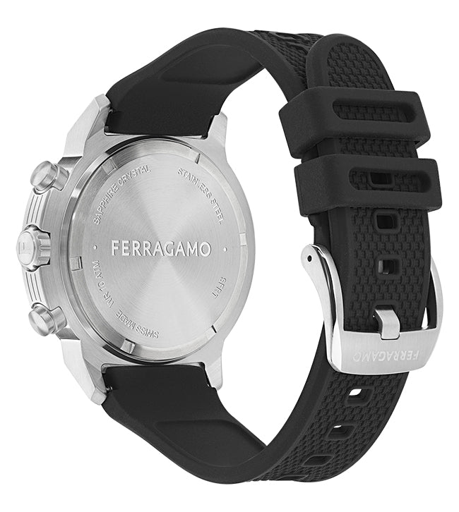 Salvatore  Ferragamo Nima Chrono Black / White-Silver