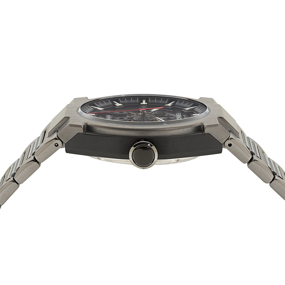 Salvatore  Ferragamo Supreme Skeleton Gun Metal / Black