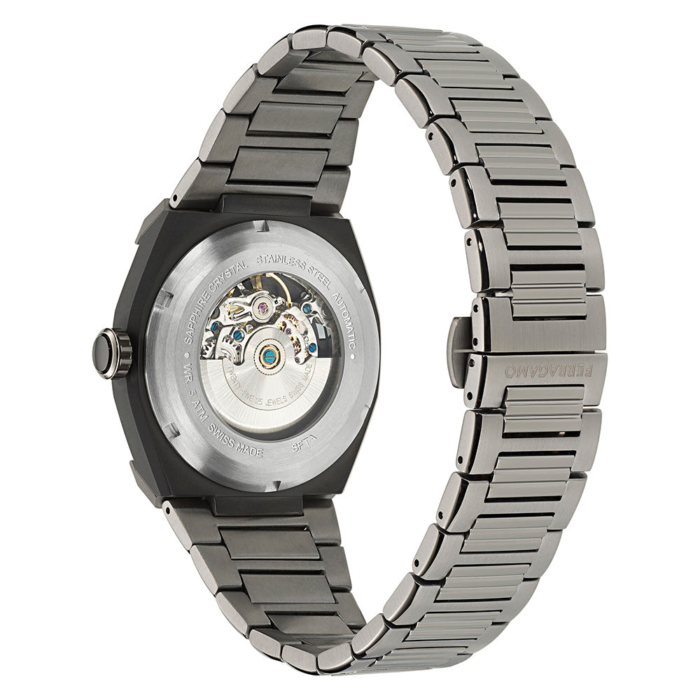 Salvatore  Ferragamo Supreme Skeleton Gun Metal / Black
