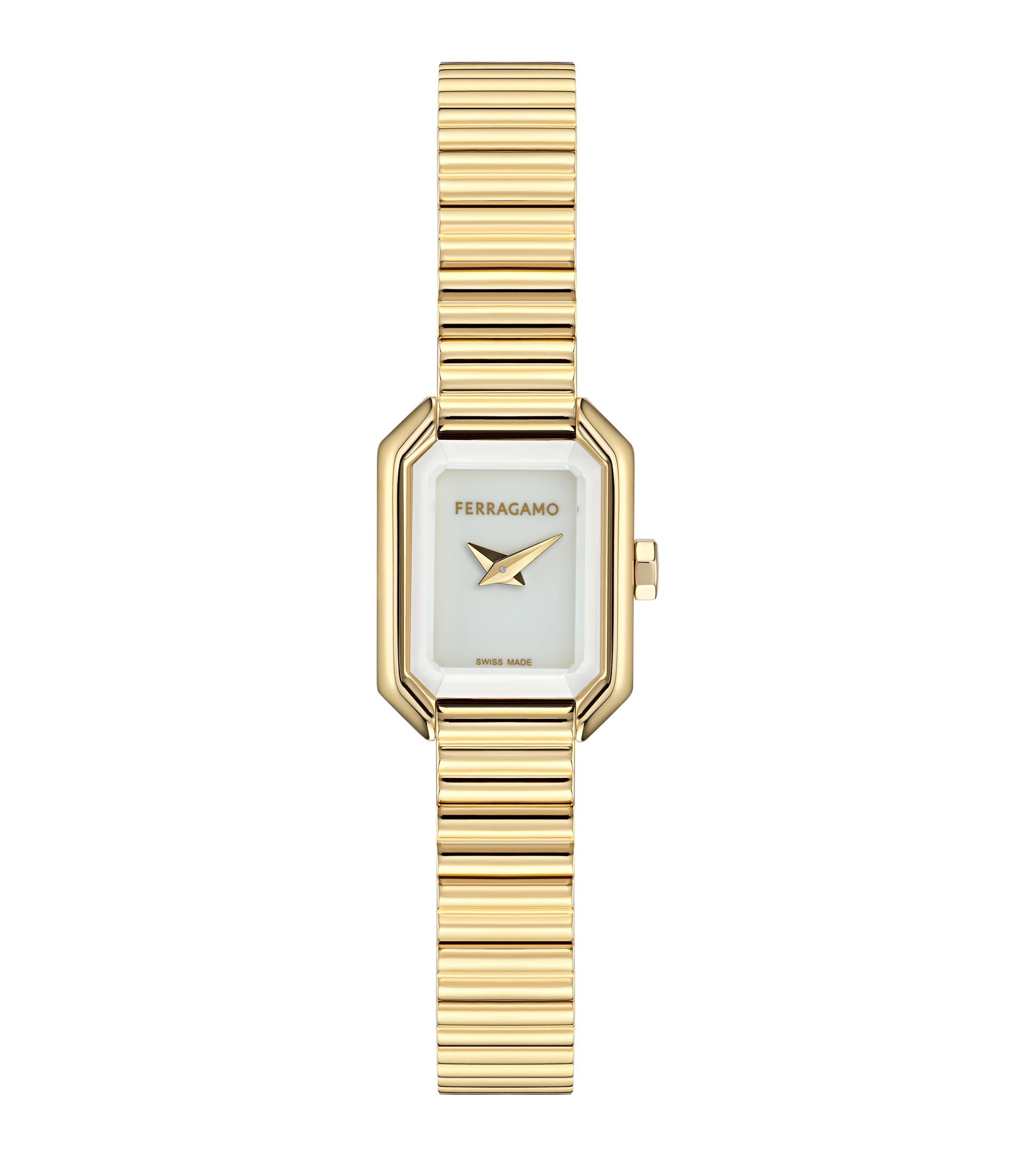 Salvatore  Ferragamo Crystal Gold / White